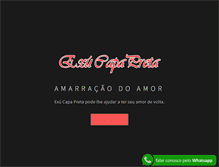 Tablet Screenshot of exucapapreta.com.br